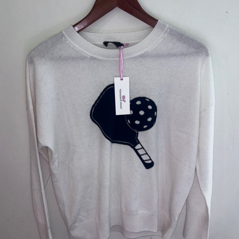 NWT Cashmere Vineyard Vines Pickleball sweater Size: Small